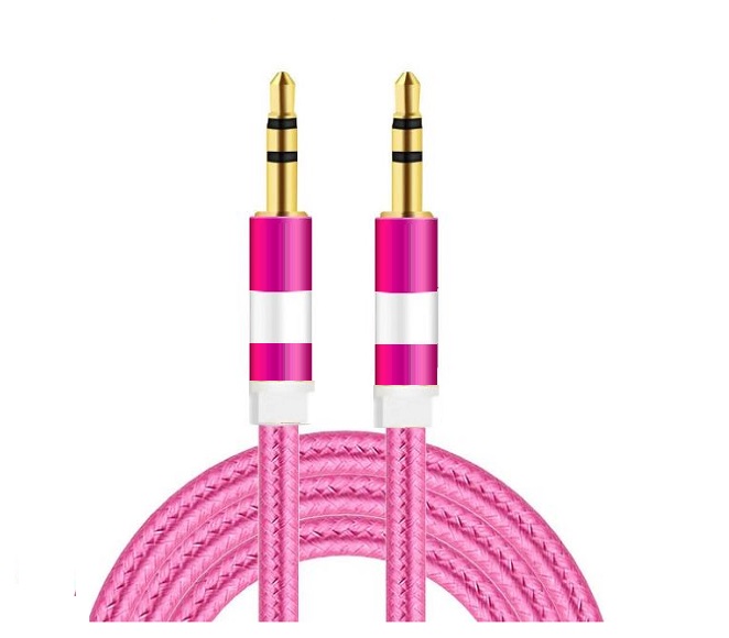 AUXILIARY CABLE 10FT (PINK)